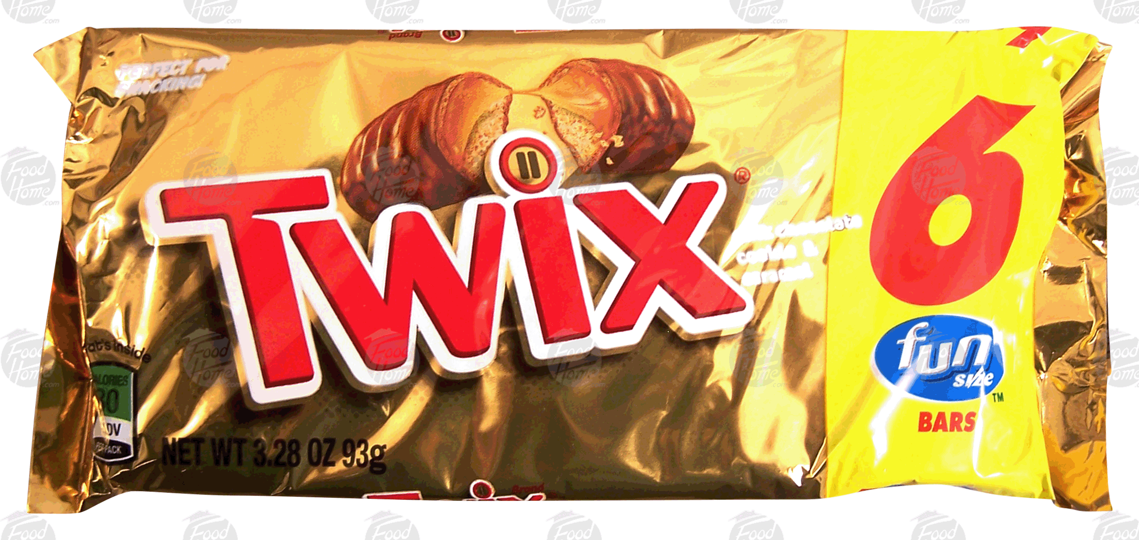 Twix(r)  cookie bars with caramel covered in milk chocolate, fun size, 6-pack Full-Size Picture